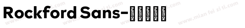 Rockford Sans字体转换